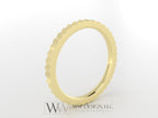 Stacking Fluted Ring 2Mm - 18K 14K (Y W R) Platinum Rings