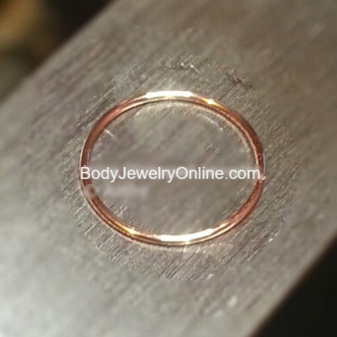 SALE! Hoop / Ring - 24 gauge - Variety - 14k, 18k, 22k, 24k Gold (Y, G, or R), Platinum, Palladium, or Silver