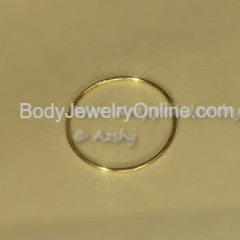 Hoop / Ring - 28 gauge - Variety - 14k, 18k, 22k, 24k Gold (Y, G, or R), Platinum, Palladium, or Silver