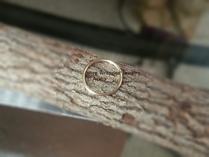 Ring / Hoop 22 gauge - Variety - 14k, 18k Gold (Y, G, or R), Platinum, Palladium, or Silver