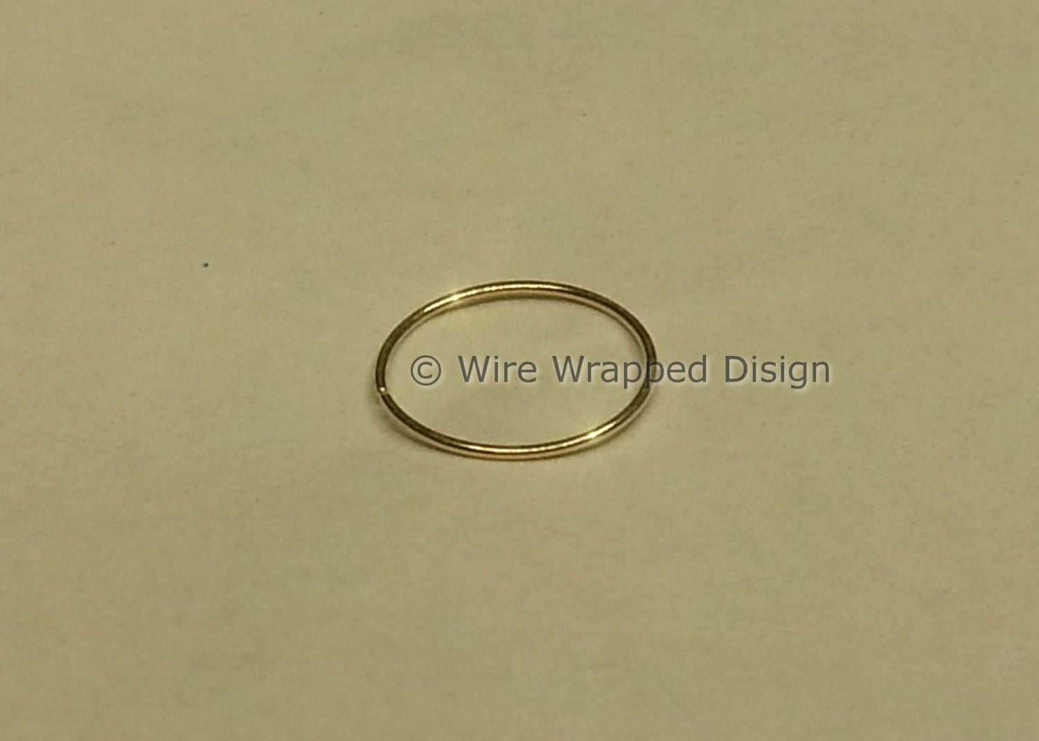 Hoop / Ring - 26 gauge - Variety - 14k, 18k, 22k, 24k Gold (Y, G, or R), Platinum, Palladium, or Silver
