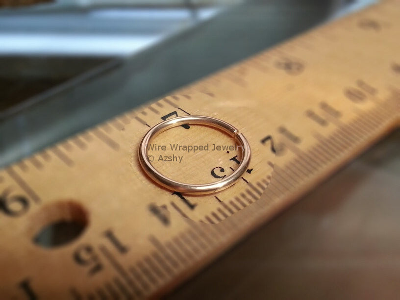 Ring / Hoop 16 gauge - Variety - 14k, 18k Gold (Y, G, or R), Platinum, Palladium, or Silver