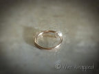 Captive Bead Ring CBR w/ Swarovski S Pearl - 16 ga Hoop - 14k Gold or Platinum