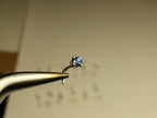 Blue Sapphire 2mm Nose Stud - AAA-Grade - Gold or Platinum - Nose, Helix, Tragus, Lobe or Cartilage