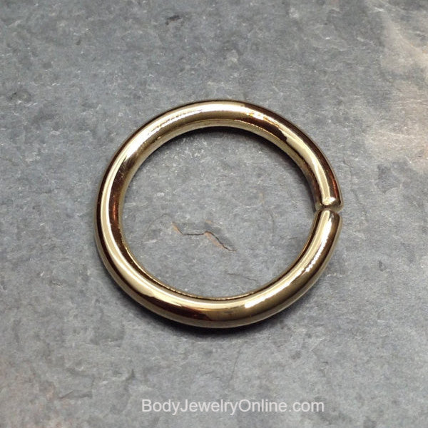Nose Ring Hoop - VARIETY 12 gauge 12g - 14k SOLID Yellow Gold or 14k SOLID Rose Gold