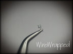 Sky Blue Topaz 2mm Nose Stud - AA-Grade - Gold or Platinum - Nose, Helix, Tragus, Lobe or Cartilage