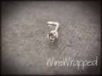 Smoky Quartz 2mm Nose Stud - AA-Grade - Gold or Platinum - Nose, Helix, Tragus, Lobe or Cartilage