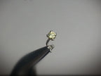Yellow Sapphire 2mm Nose Stud - AAA-Grade - Gold or Platinum - Nose, Helix, Tragus, Lobe or Cartilage