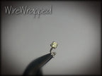 Yellow Sapphire 2mm Nose Stud - AAA - Gold or Platinum - Nose, Helix, Tragus, Lobe or Cartilage