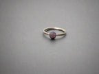 Captive Bead Ring CBR made with 4mm LAVENDER OPAL Swarovski Crystal - 14 ga Hoop - 14k Gold or Platinum